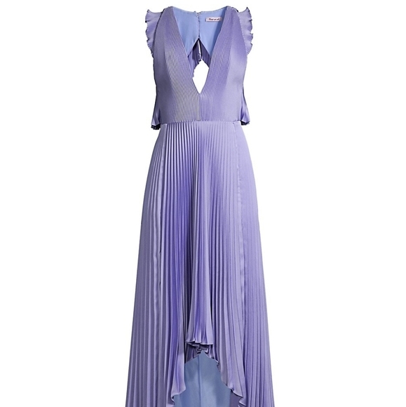 NWT $795 Flor et. al James Pleated Backless Gown - Picture 1 of 6